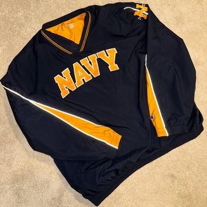 Navy windbreaker